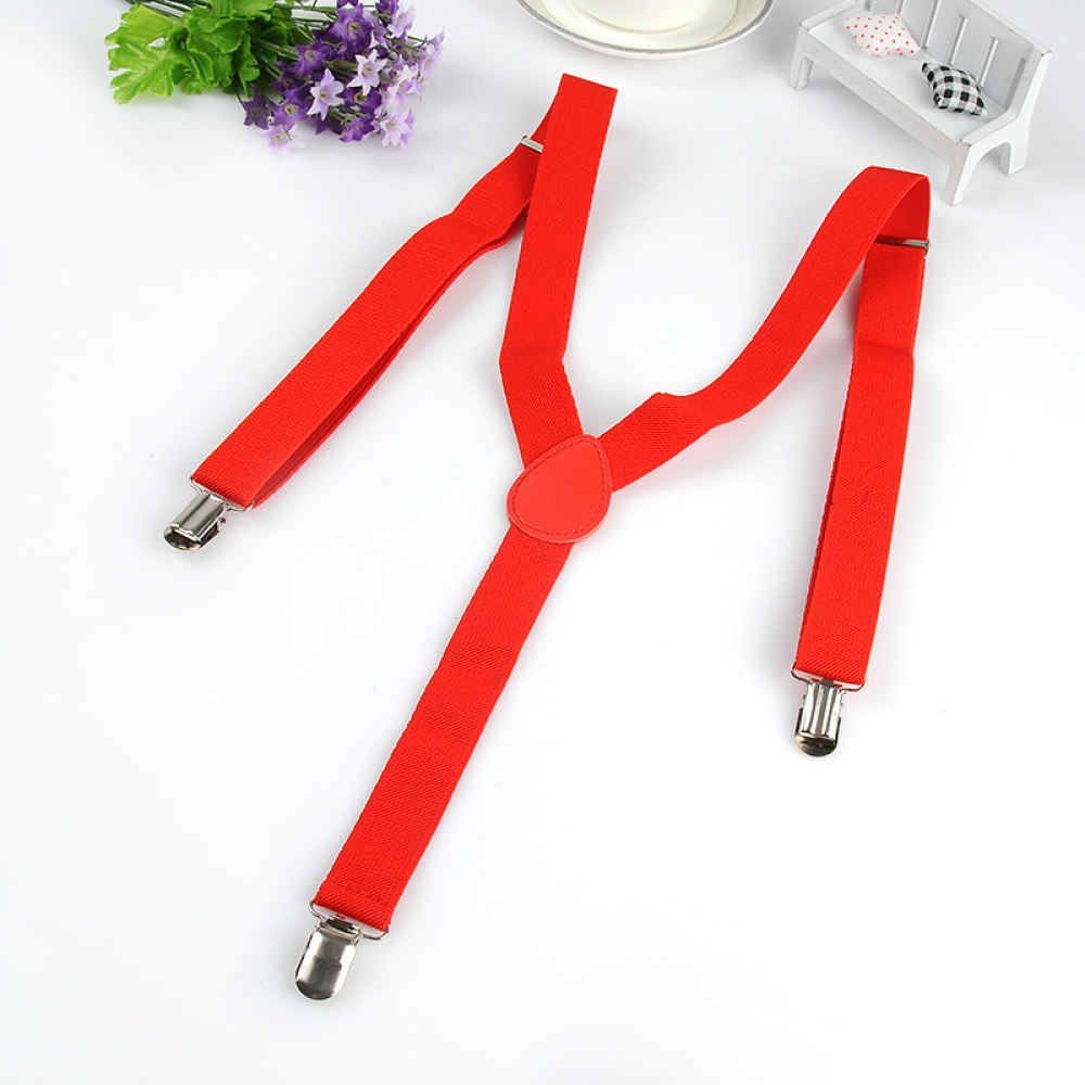 Suspender Clip Formal - Adjustable Y Back Elastic Braces For