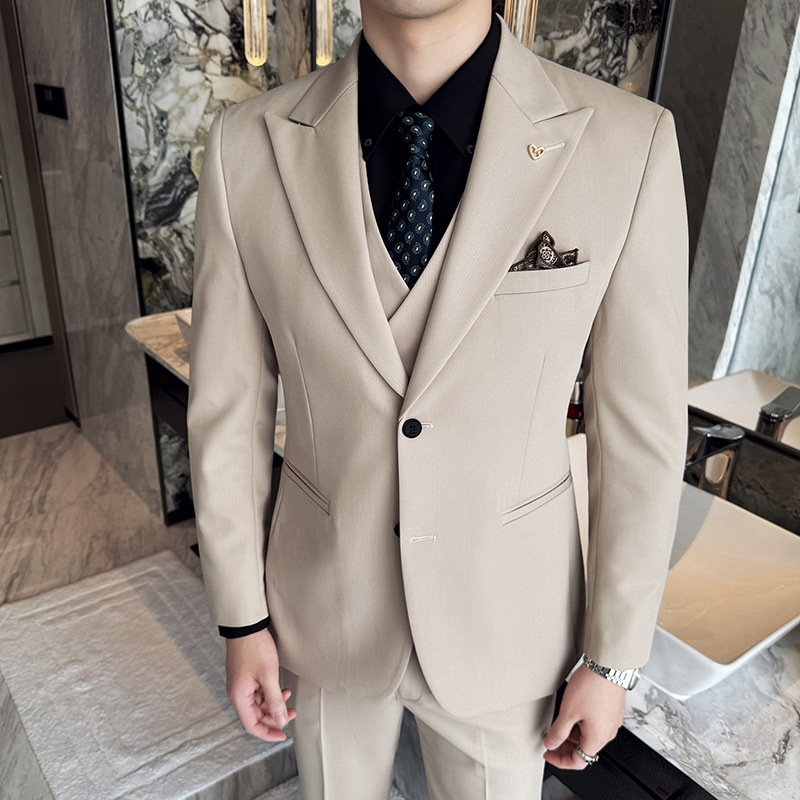 White Mens Suits 3 Pieces Slim - огляд і ціна Men Formal Wear For Dinner