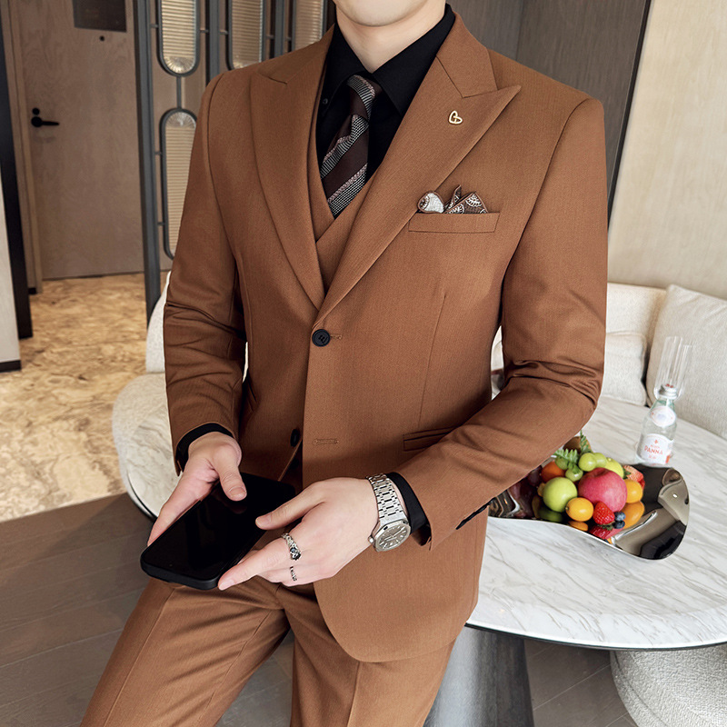 White Mens Suits 3 Pieces Slim - огляд і ціна Men Formal Wear For Dinner