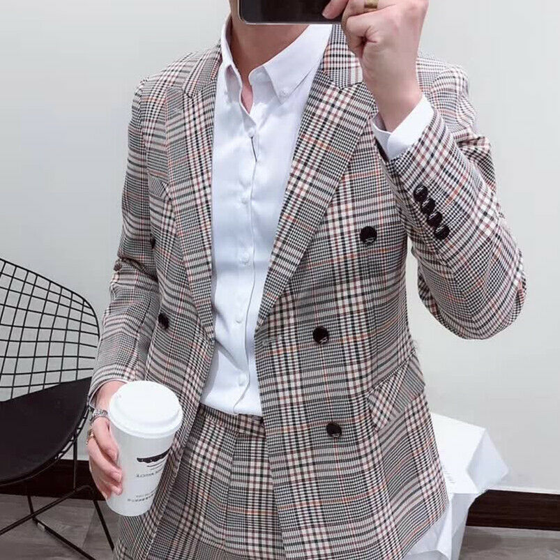 Latest New Style Smoking Plaid - огляд і ціна Latest Men Formal Wear