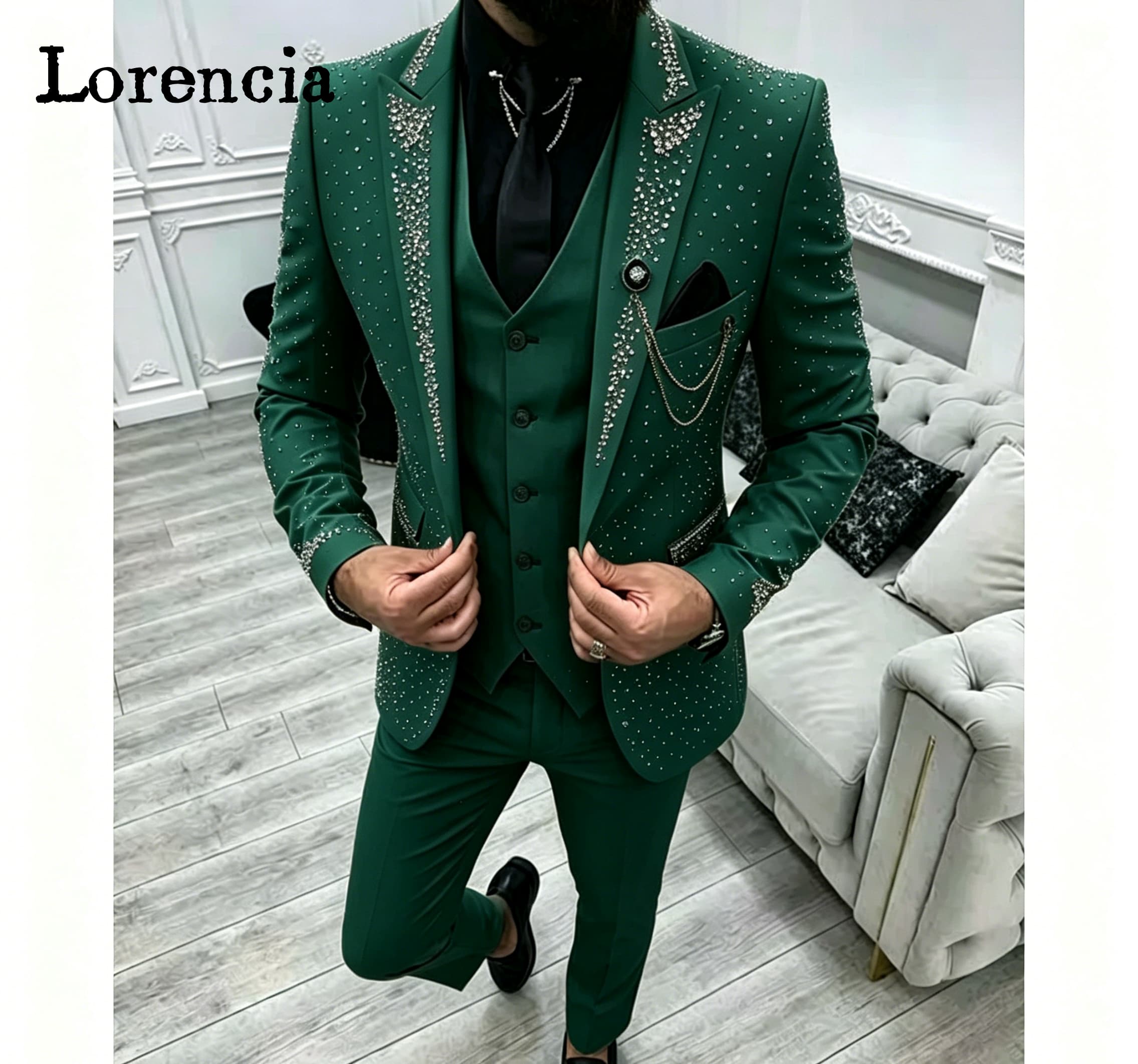 Luxury 3 Piece Formal Men's Su - огляд і ціна Men'S Formal Evening Wear