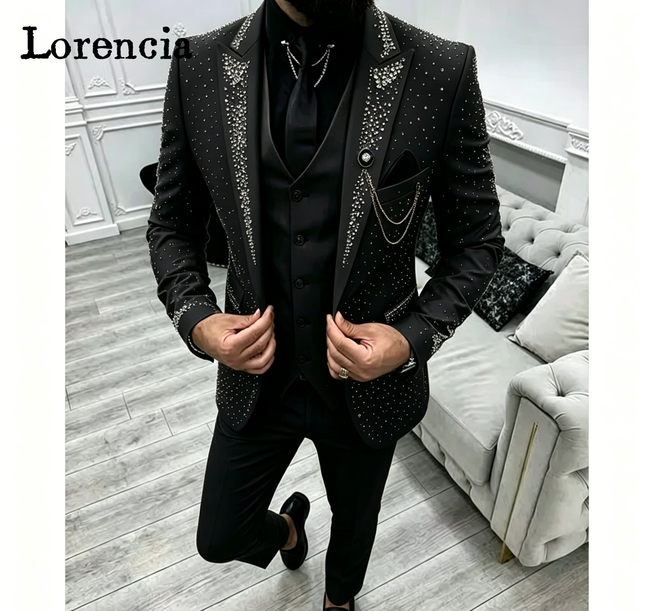 Luxury 3 Piece Formal Men's Su - огляд і ціна Men'S Formal Evening Wear