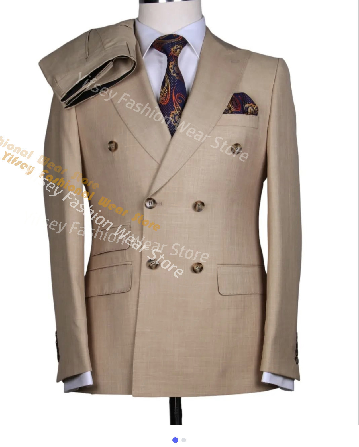 Brown Summer Man Suit Set Coat - огляд і ціна Latest Men Formal Wear