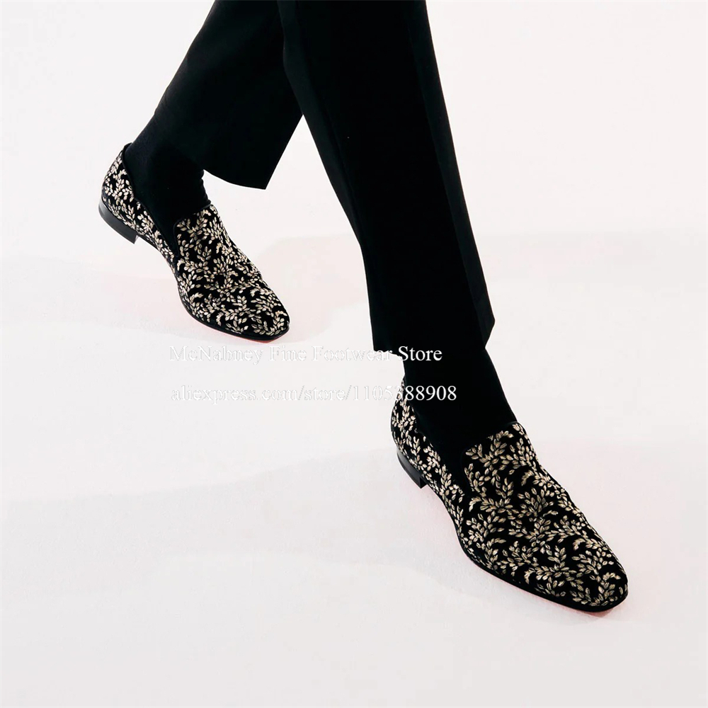 Black Silk Velvet Slip On Loaf - огляд і ціна Men'S Formal Evening Wear