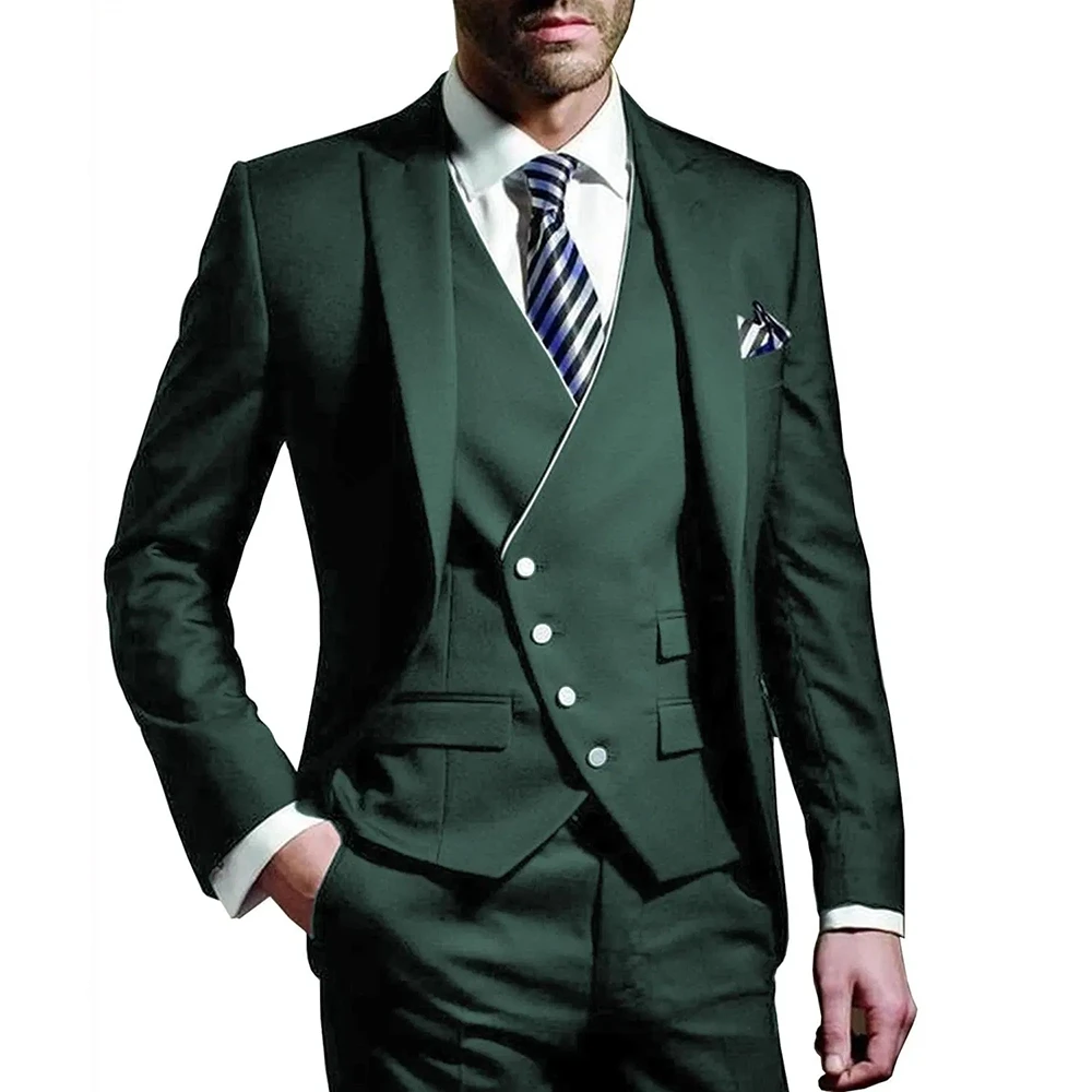 Men Suit  Army Green 3 Piece G - огляд і ціна Men'S Formal Evening Wear