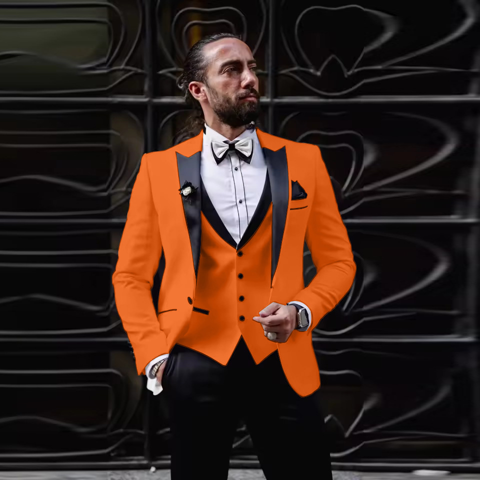 Men's Slim Fit 3 Piece Tuxedo  - огляд і ціна Men Formal Wear For Dinner