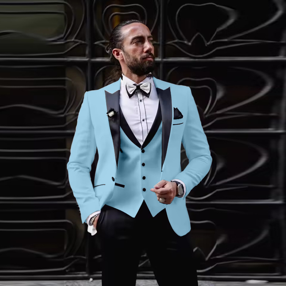 Men's Slim Fit 3 Piece Tuxedo  - огляд і ціна Men Formal Wear For Dinner