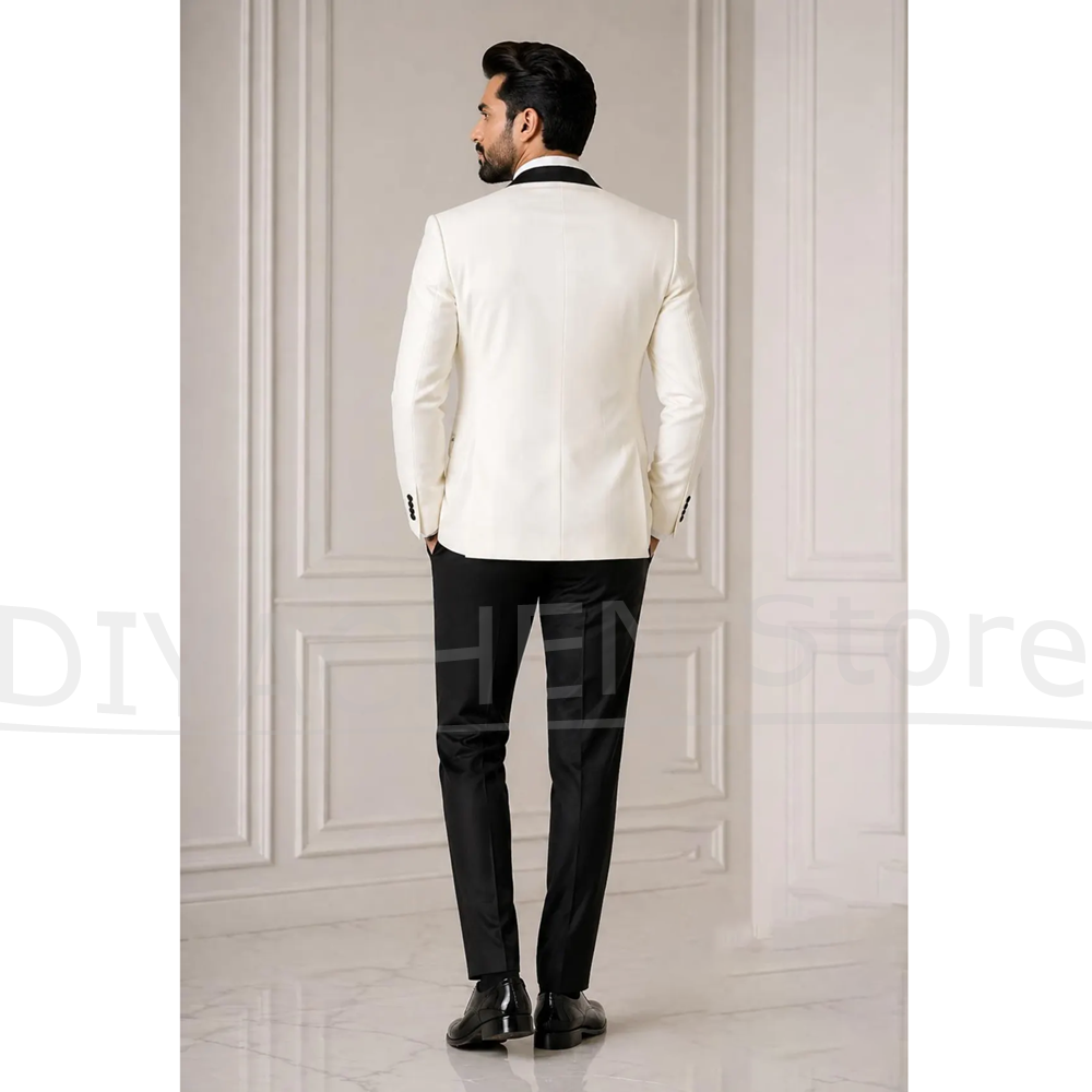 Fashion Men Peak Lapel Suit Do - огляд і ціна Men Formal Wear For Dinner